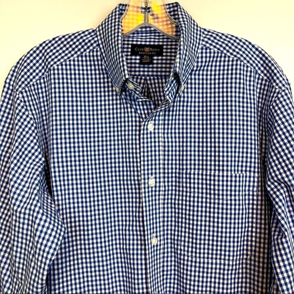 CLUB ROOM Men’s Check Button Down Shirt  32/33 - Picture 11 of 11